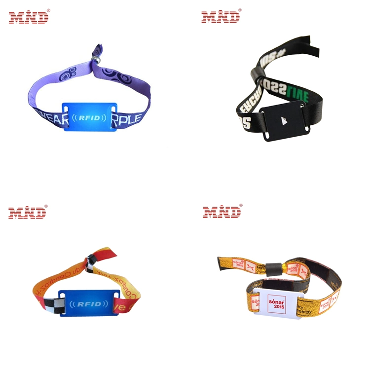 Nylon Woven RFID Smart NFC Sport Festival Wristband