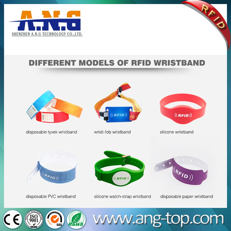 Festival Disposable Fabric RFID Wristband with Fashion Design