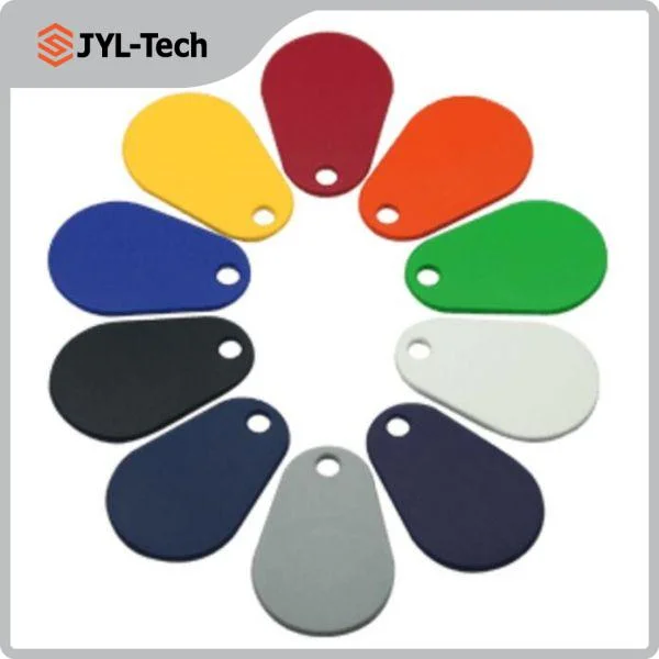 IP68 Logo Engraving Pear Overmolded RFID Keyfob