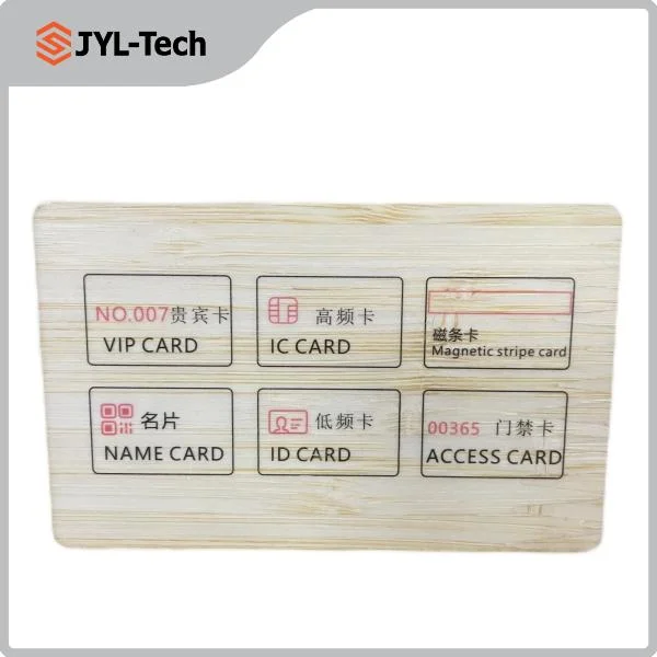 Eco-Friendly RFID Wooden Card DESFire EV2 for Hotel