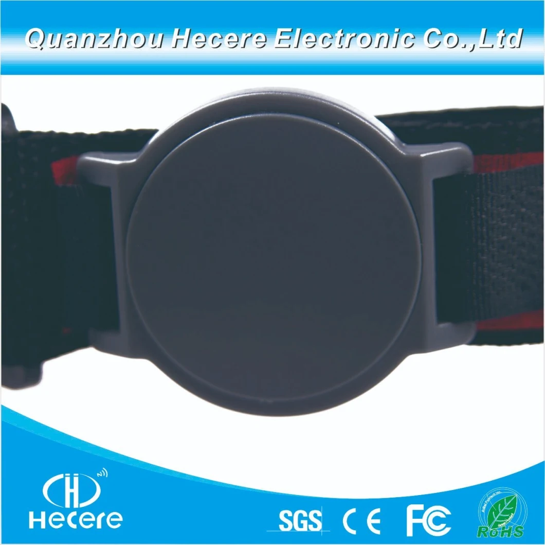 Top Qualify 13.56MHz ISO14443A NFC Tag213 RFID Velcro Nylon Wristband