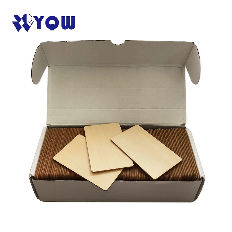 Custom Printing Wooden Smart Cards RFID NFC Wood Bamboo Hotel Key Card