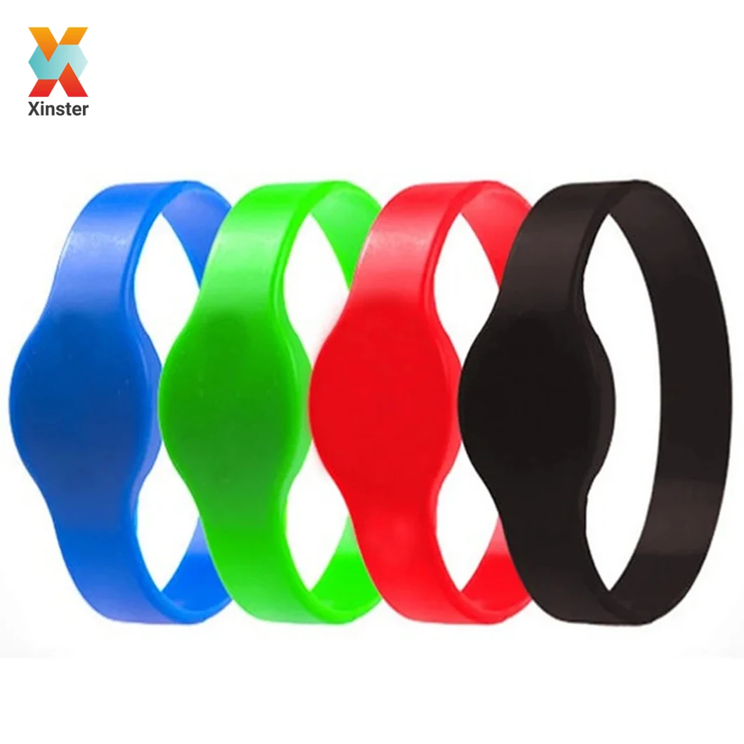 Custom Gift Items RFID Silicone Bracelet Wrist Bands for Access Control Management