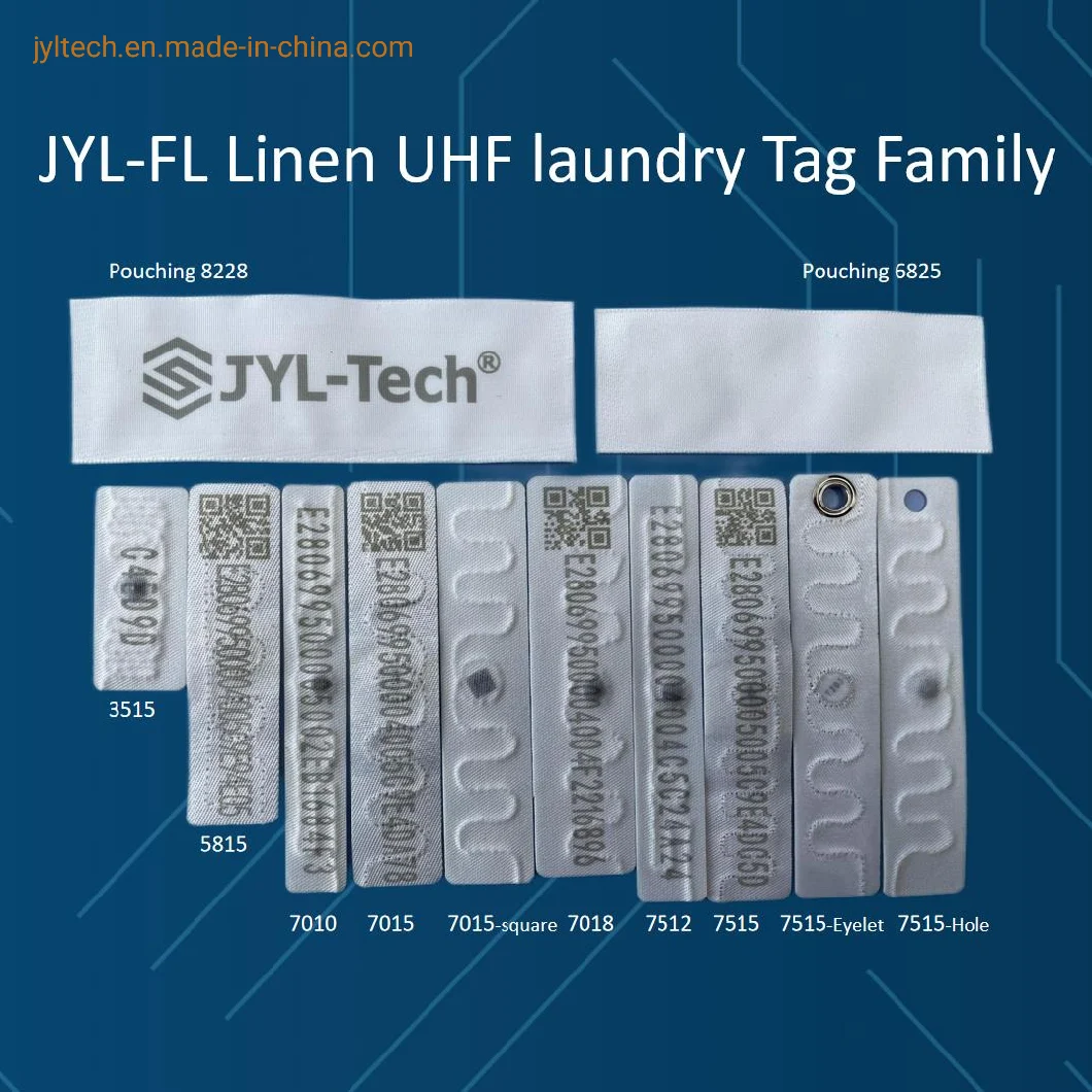 Textile Management Thermosticking Chip Textile RFID Laundry Transponders UHF Linen Tag