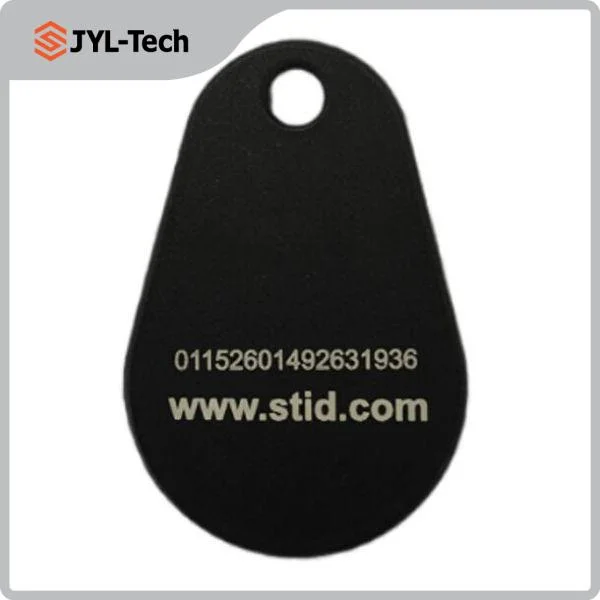 IP68 Logo Engraving Pear Overmolded RFID Keyfob